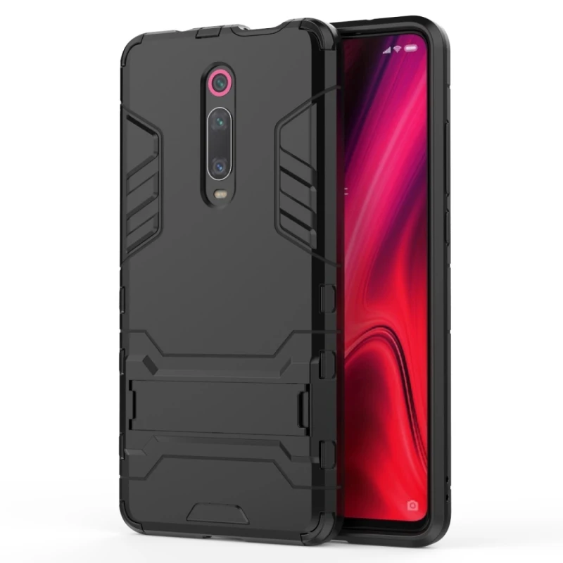 

Dropshipping Best Seller Shockproof PC + TPU Case with Holder for Xiaomi Mi 9T / Redmi K20
