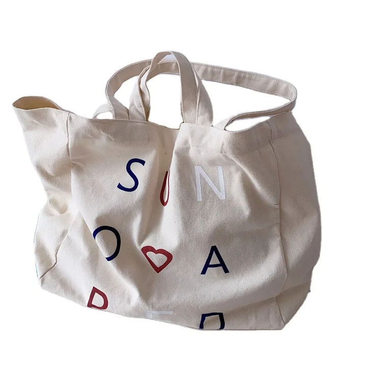 

Factory canvas tote bag print picture shopping college 2021 new style hot handbag, Customizable