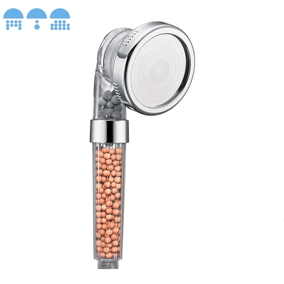 

Detachable Ionic Filter Shower Head 3 Setting Handheld Shower Head