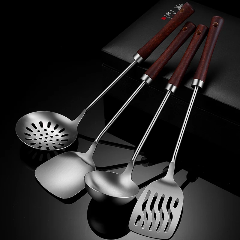 

Stainless Steel 304 Rosewood Kitchenware Set, Silver