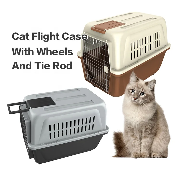 

Luxury Portable Outgoing Cat Flight Case Large Breathable Comfortable Pet Travel Carrier Cat Cages