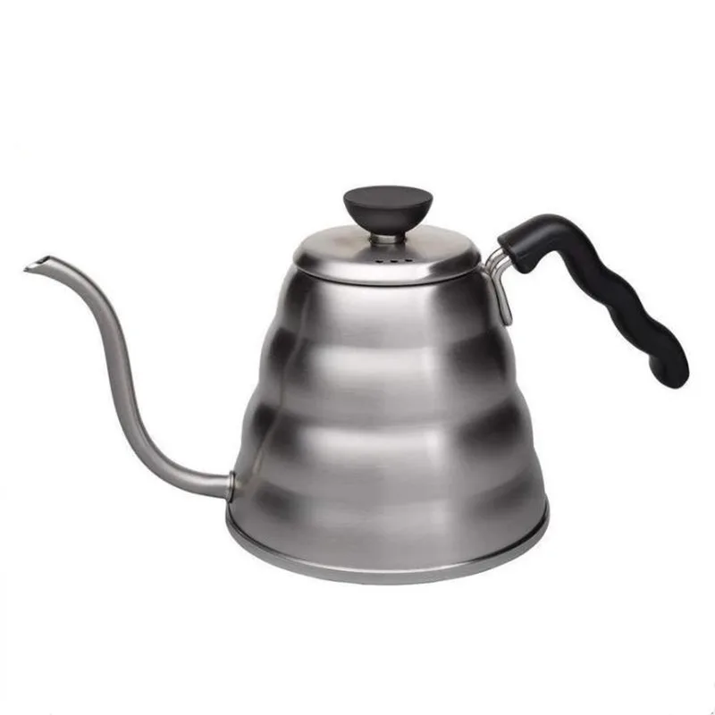 

Easy clean Stainless Steel 650ml gooseneck kettle with thermometer air hole Pour over kettle with plastic handle