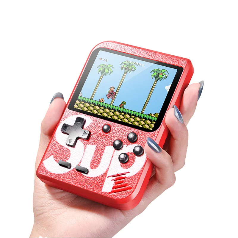 

SUP 3 Inch Rechargeable Video Game Box Handheld Retro Game Console TV Retro Classic gamepad handheld game player, Red white blue black yellow