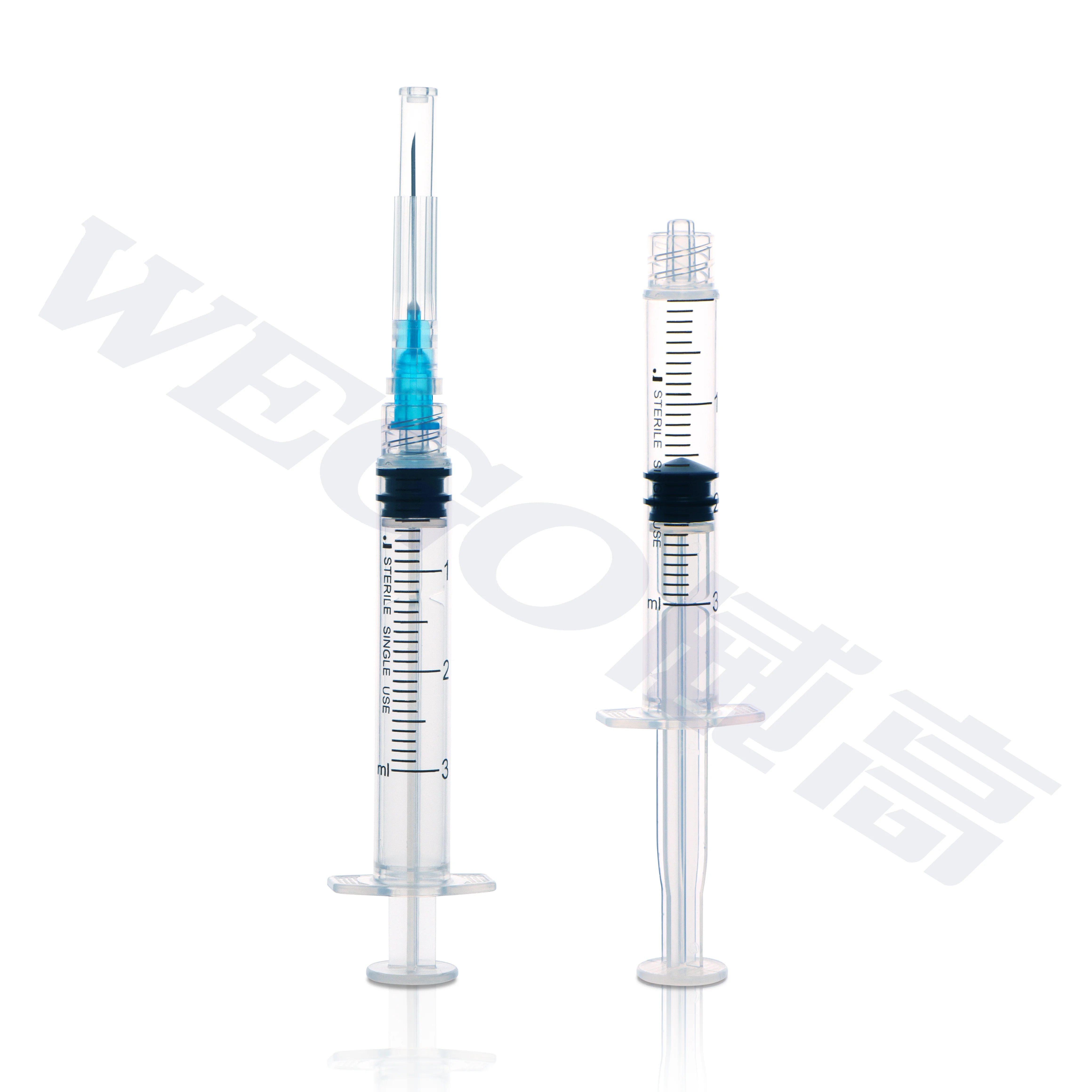 

Three Parts Disposable Medical Syringes 3mL Plastic Syringe