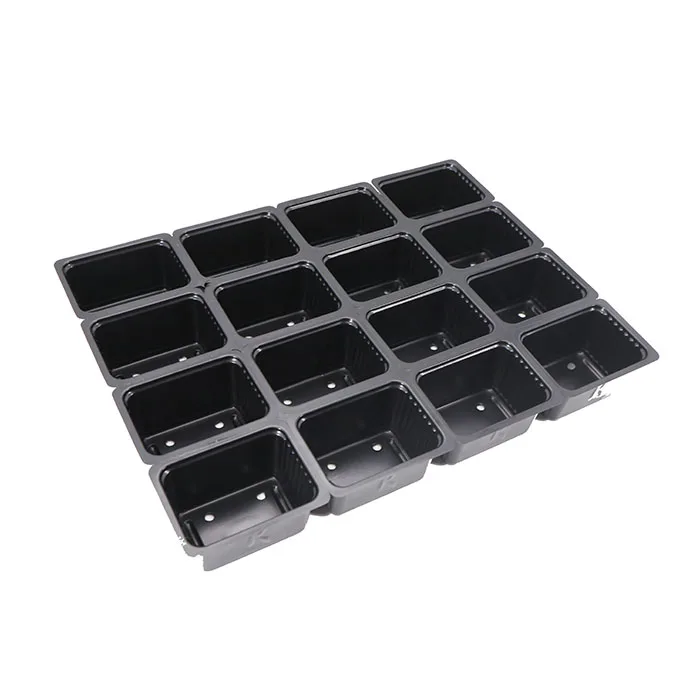 

Free sample Black plastic vegetable flower nursery planting seedling growing tray, Black plastic nursery tray