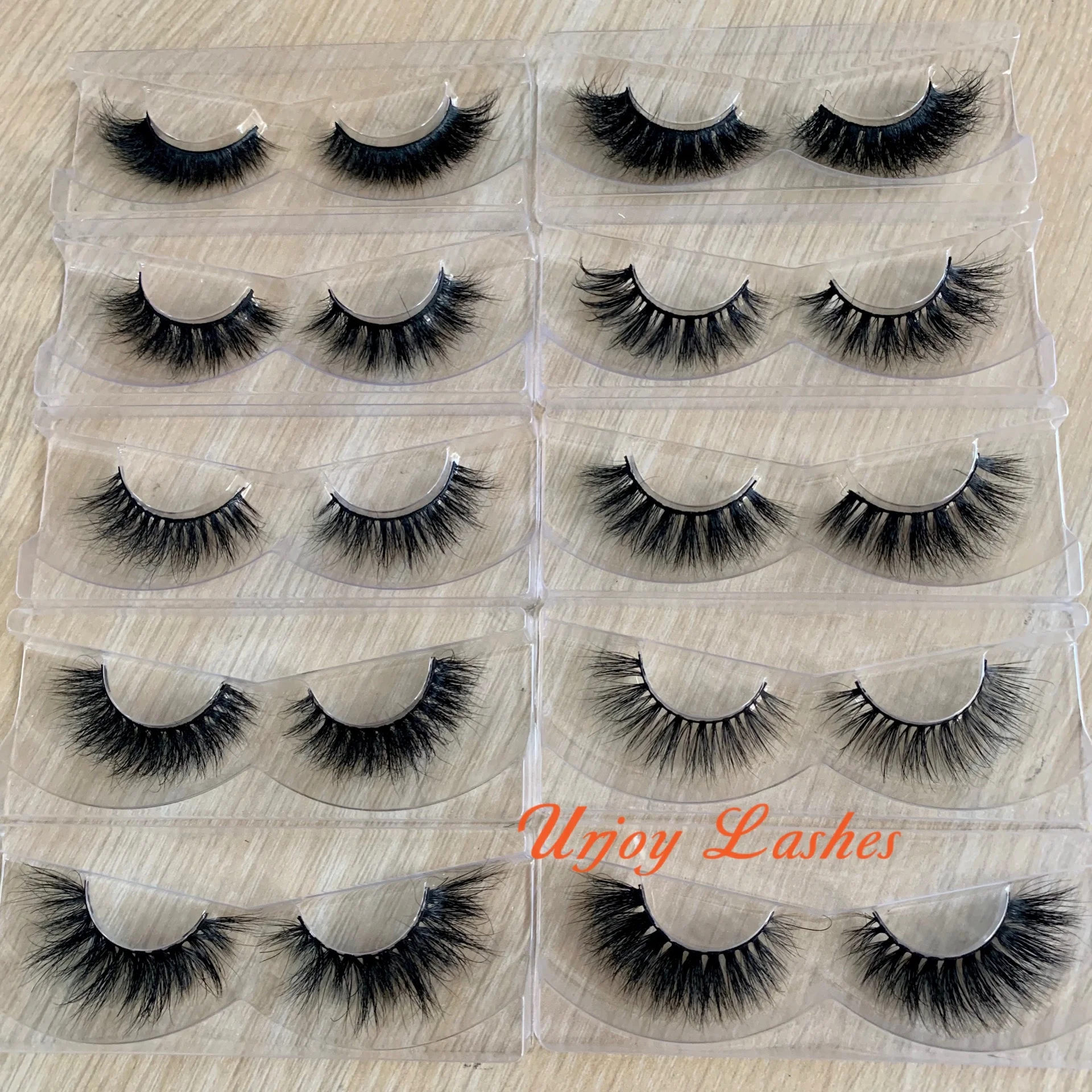 

Wholesale Strip 3D Eyelashes Invisible Band Vegan Faux Mink Eyelash Clear Band False 3D Eye Lashes, Natural black