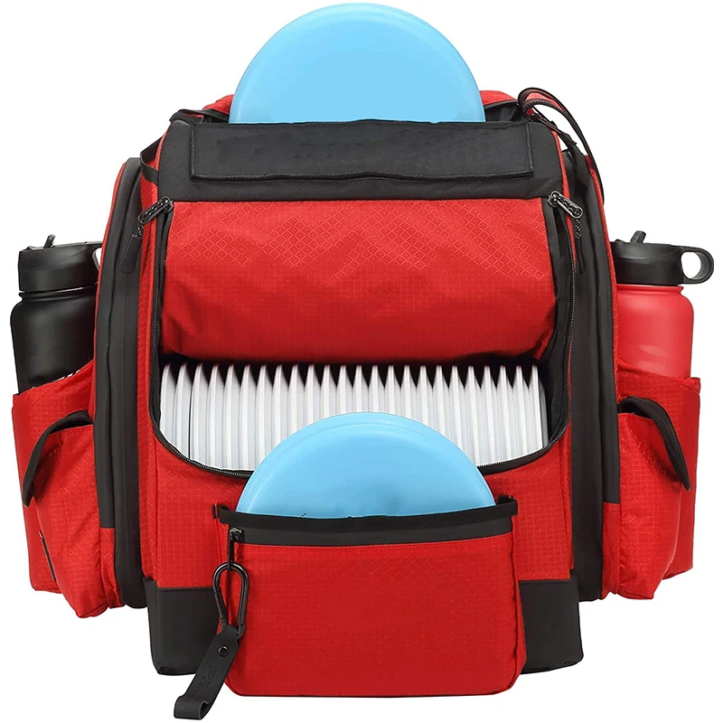 

Large size Lightweight Durable 1000D Disc Golf Backpack Bag Frisbee Golf Disc Bag With Water Bottle holder