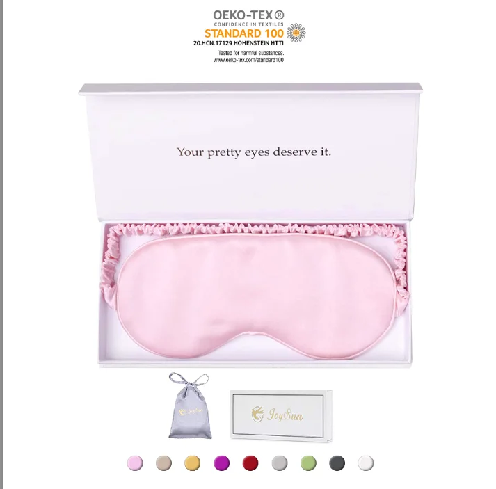 

wholesale custom eye mask silk sleep cover 100% mulberry silk eye mask