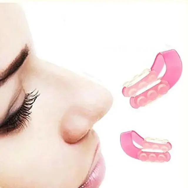

Pink silicon Nose Up Lifting Clip Shaping Shaper Bridge Straight Clipper Tool