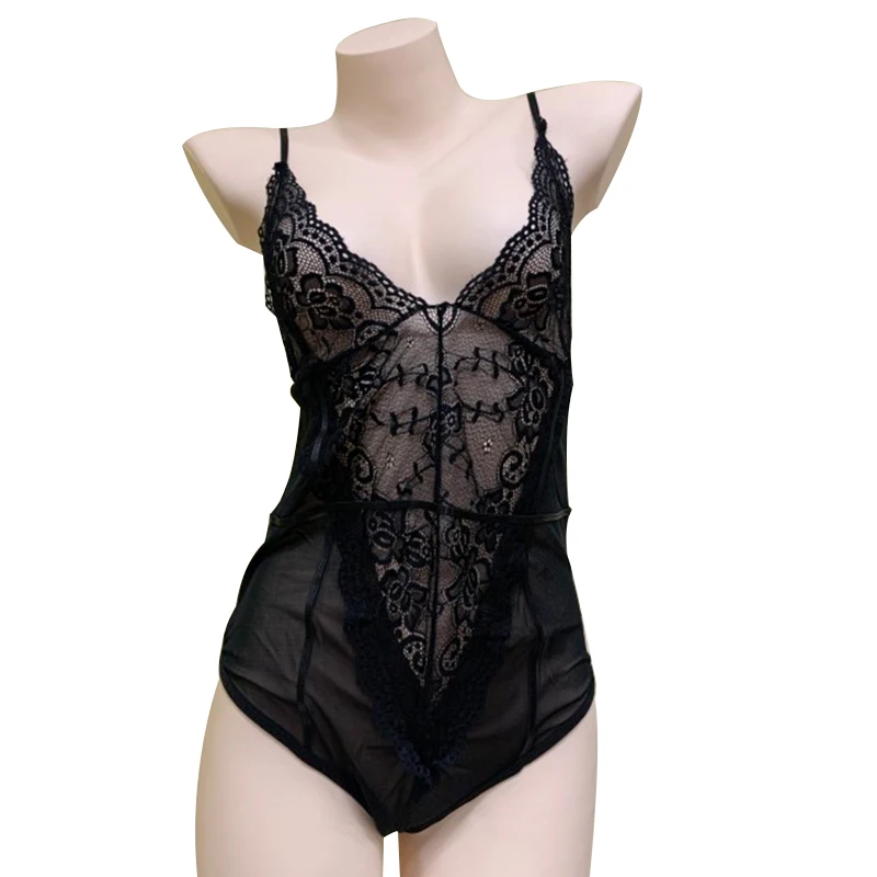 

Amazon Hot Selling Beautiful Lace Lingerie Sexy Hot Pajamas Women's Sexy Valentine's Day Erotic Lingerie