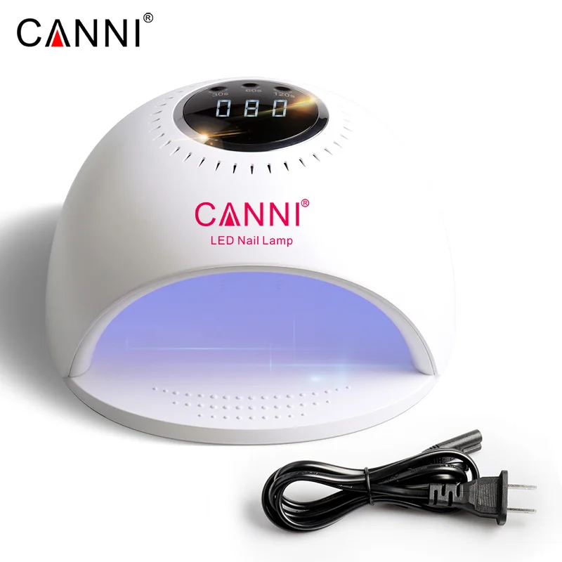 

CANNI LED LAMP 84W fast dry nail gel machine 110v/220v US&EU Plug 30s&60s&120s uv gel lamp, White