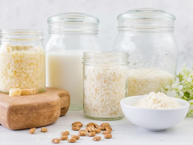 Homemade body scrub ingredients in mason jars