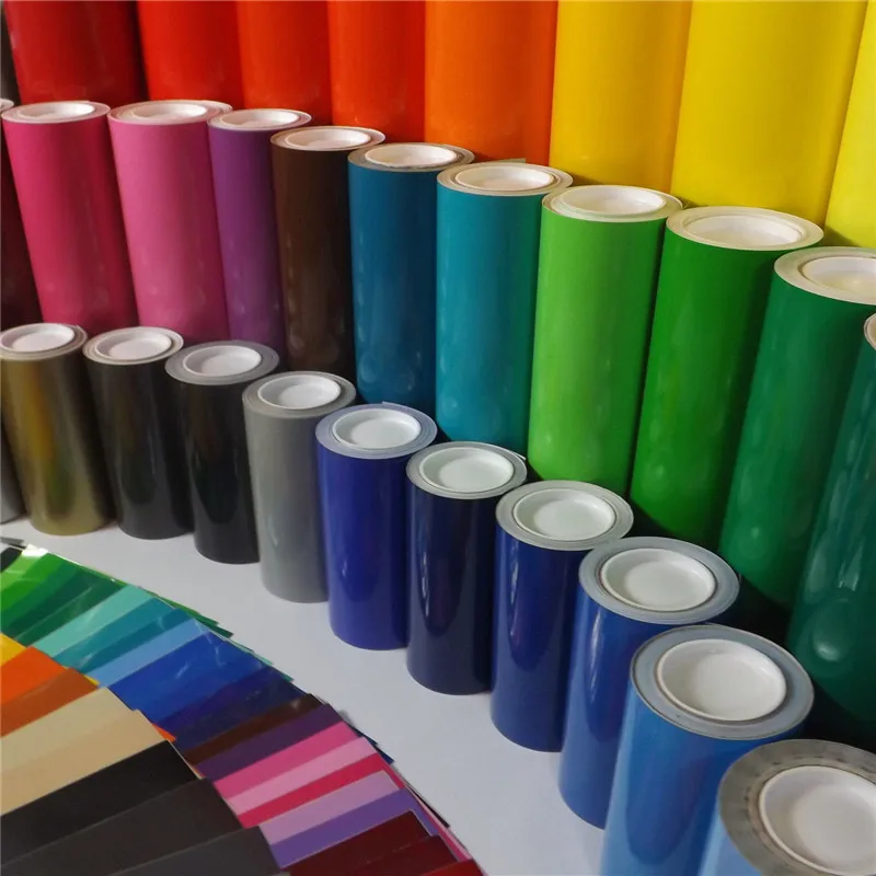 Color Vinyl Cutting Rolls Advertising Sign Material Glossy Vinyl For Cutting Plotter Buy Color