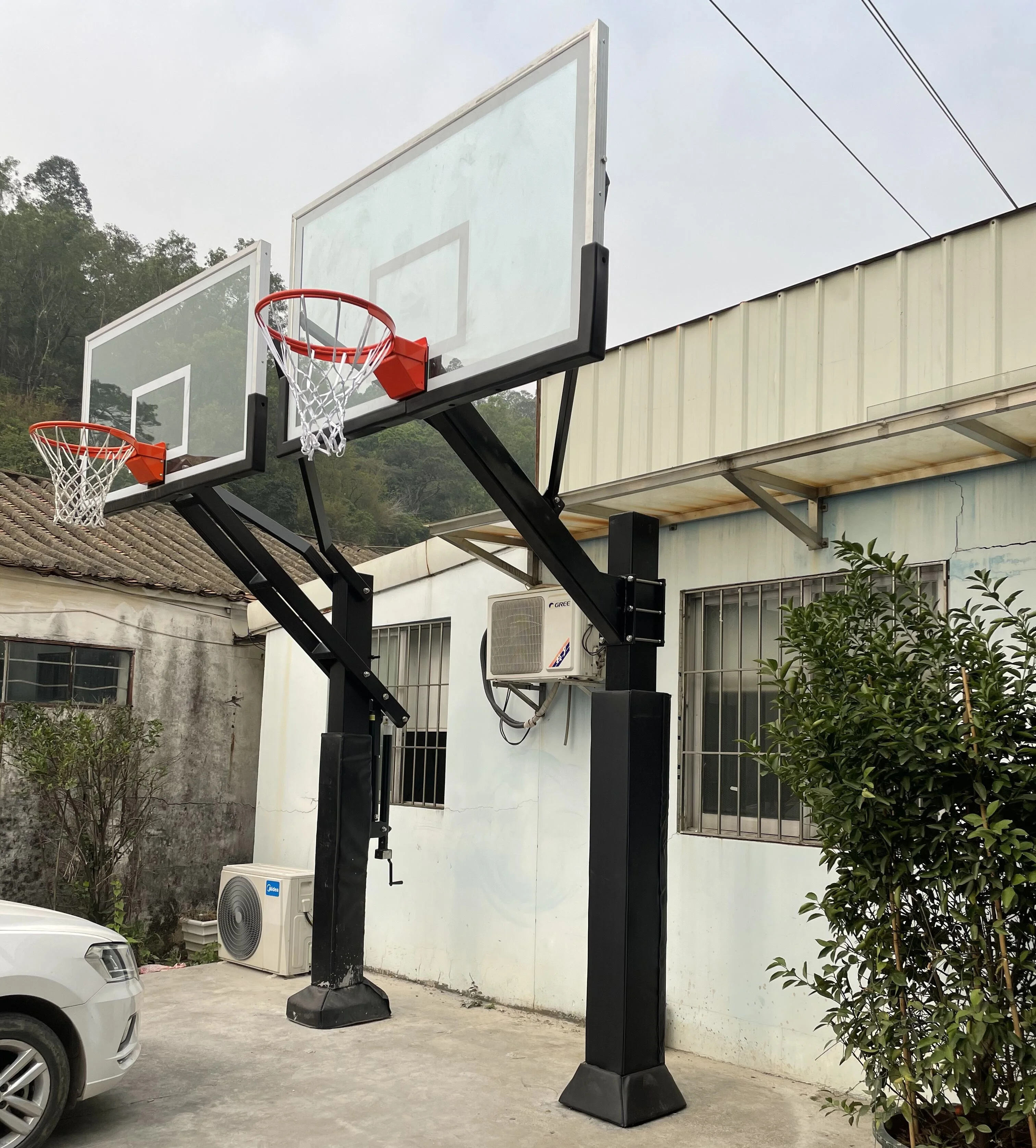 

USA Fixed height in ground basketball system for outdoor, Customize color