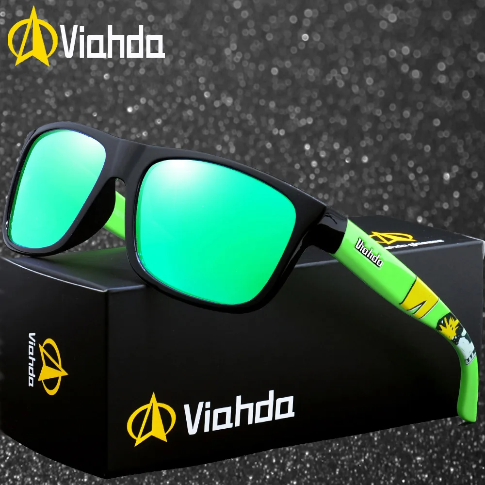 

Viahda UV400 Driving Sunglasses Mens Retro Male Sun Glasses For Men Brand Luxury Mirror Shades Oculos