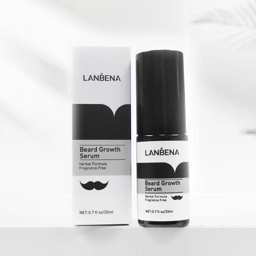 

LANBENA best beard growth oil ginger extract liquid beard care serum for men