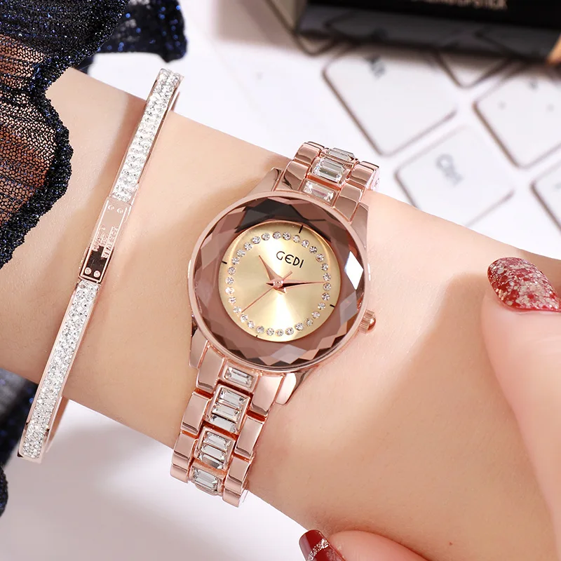 

GEDI Bracelet Women Wrist Watches Simple Fashion Quartz Watch Clock Female Luxury Woman Wrist Watch