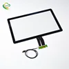 Yunlea factory price Cheapest 10 touch points Glass+Glass strutcure 24 linux usb touchscreen replacement