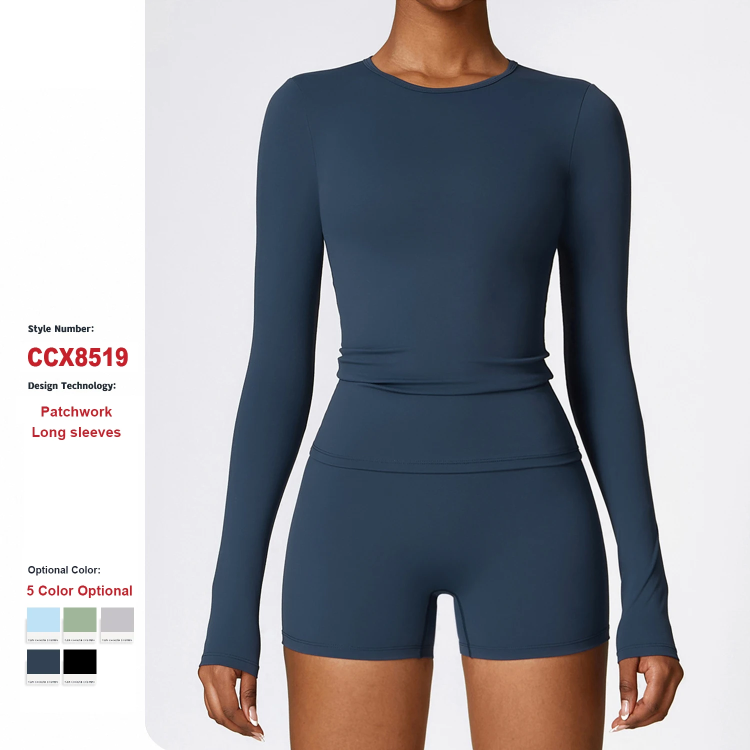 Sanding Long Sleeve Yoga Clothes High Intensity Fitness Clothing Gym Wear Workout Running Long Sleeve Top for Women