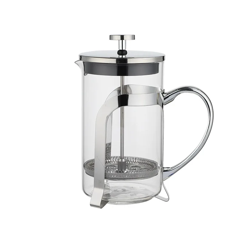 

Stable quality new design custom cafe household stainless steel 800ml french coffee press maker, Transparent