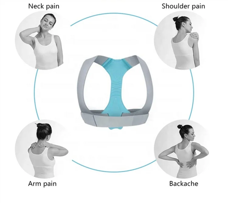Adjustable Posture Corrector for Men and Women Upper Back Brace for Clavicle Support and Providing Pain Relief from Neck, Back