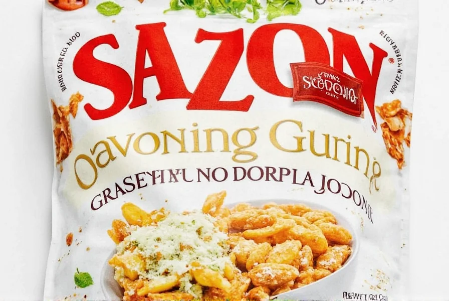 Checking sazon label for gluten content