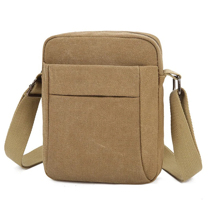 

outdoor men square crosssbody shouler bag lightweight canvas vintage messenger bag for men, Black,green,brown,blue