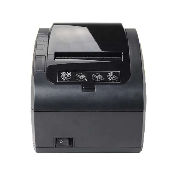 

80mm thermal receipt printer serial+usb+Rs232 POS printer with wifi BT, Black/white color