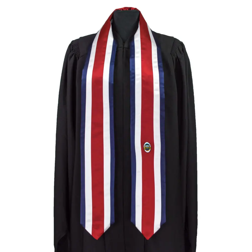 

CostaRica custom logo graduating sash satin graduation stole graduation sash, Custom colour