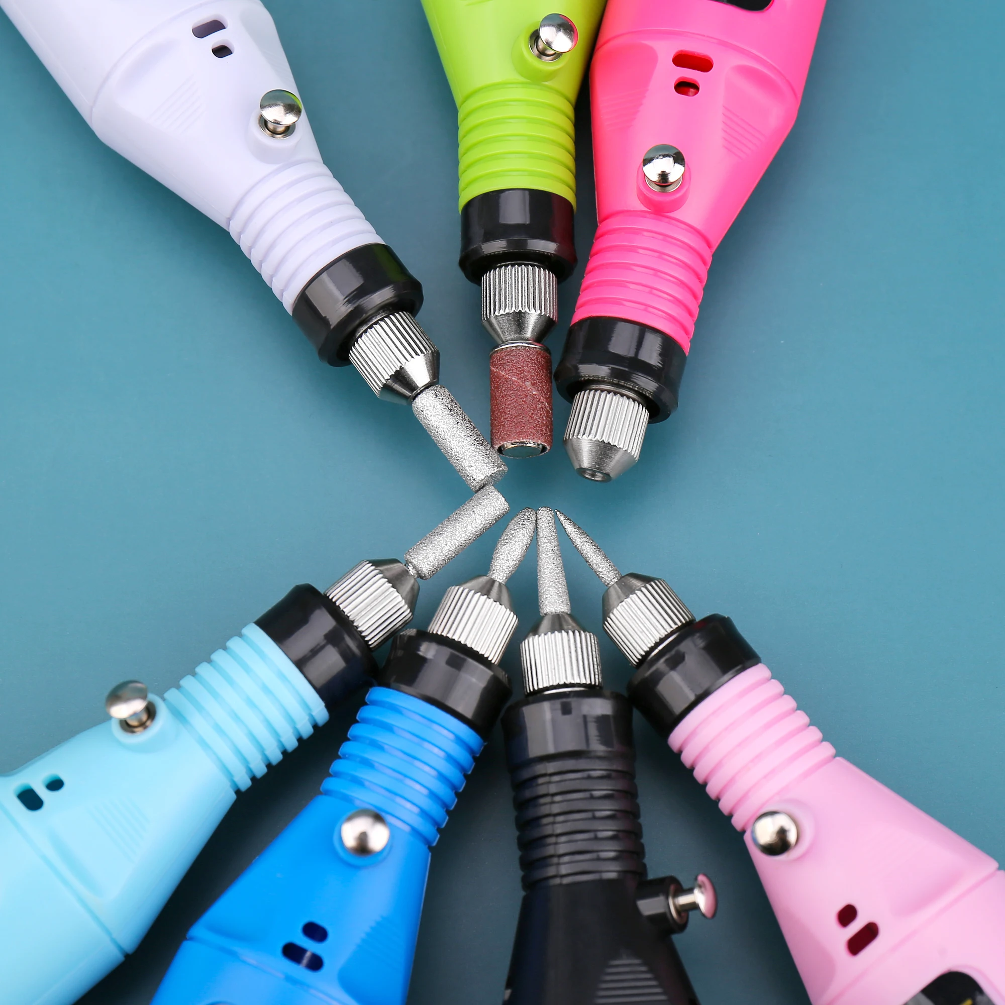 

Usb Professional Nail Art Foot Manicure Set Electric Sander Nail Care Tool Usb Nail Drill Manicure Pen, 6 colors