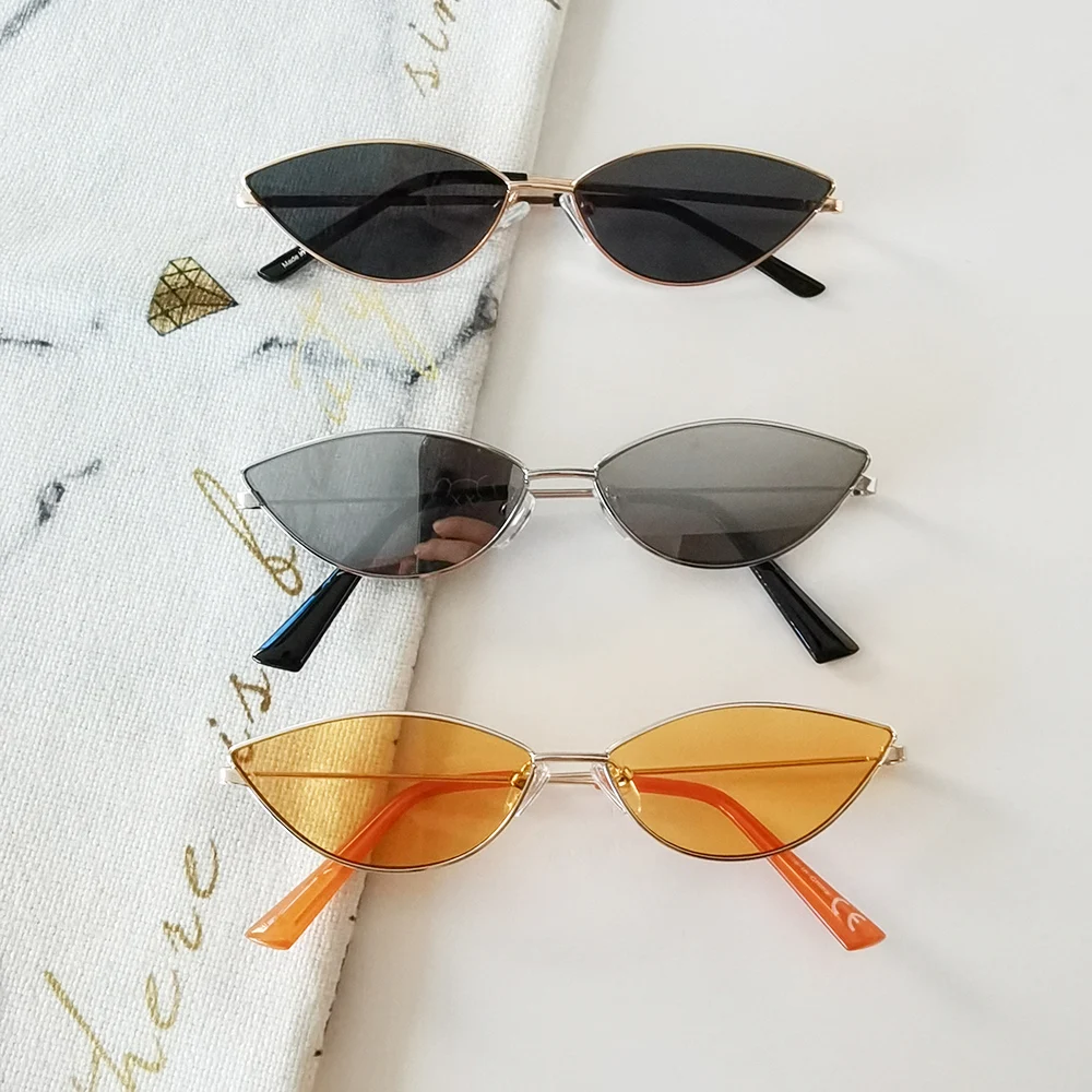 

Retro Cat Eye Frame Designer Sun Glasses Manufacturer VIFF HM18095 Metal Fashion Sunglasses for parties travelling driving