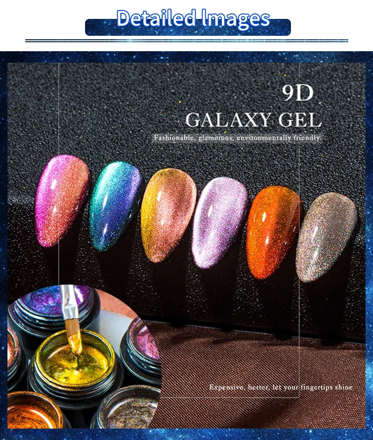 5ml Cat Eye Gel Nail Polish 9d Galaxy Magnetic Soak Off Uv Led Gel
