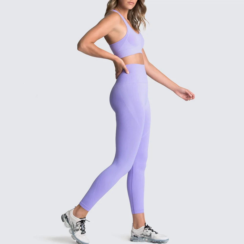 

OEM&RTS Plus Size Women Two Pieces Gym Clothing Sports Workout Activewear Bulk Yoga Set Fitness Wear