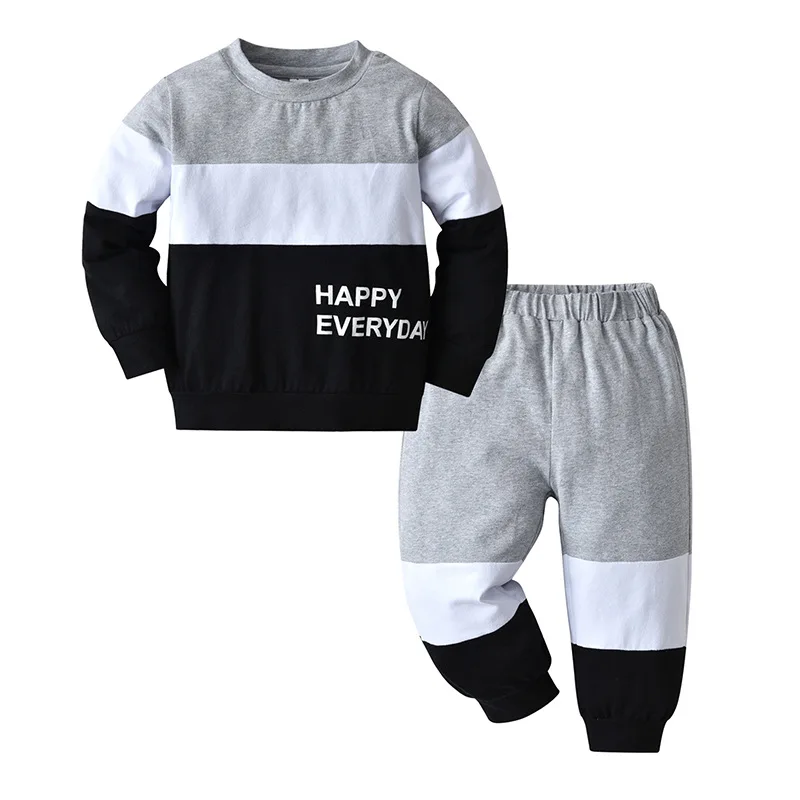 

3-24Month Toddler Baby Boys Clothes Winter Fall Outfits Kids Cotton Little Boy Clothes Long Sleeve Sweatshirt Pants Outfits Sets