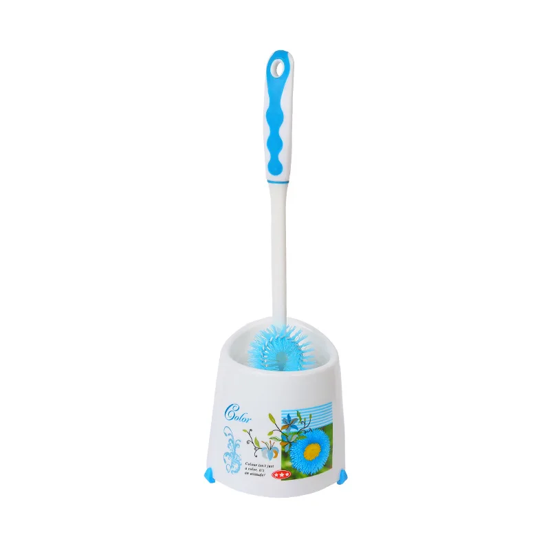 

Factory Direct Supply Luxury Non-Slip Handle Cleaning Dead Angle Multi-Purpose Printing Plastic One-Seat Cleaning Toilet Brush