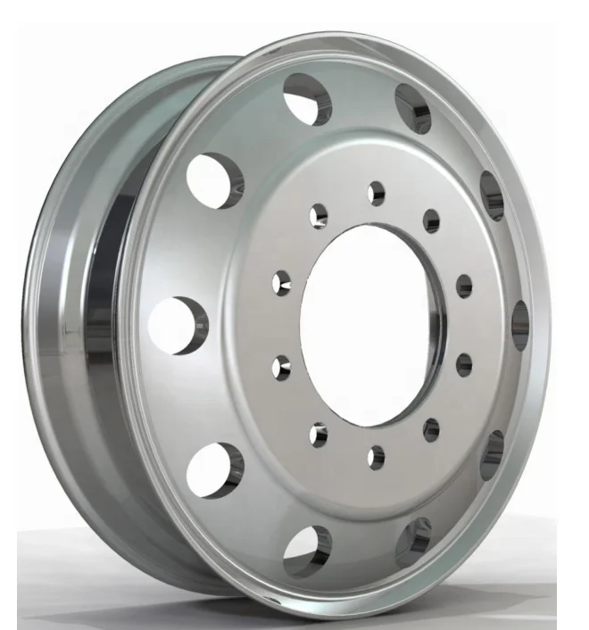 重型锻造卡车无内胎铝轮毂用于卡车和拖车供应商在中国