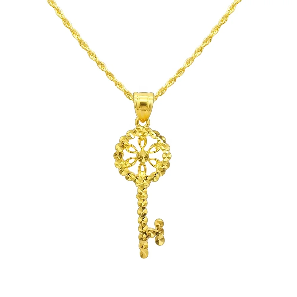 

Manufacturer Factory Directly Price Necklace Chinese Classical Element Pendant Necklace 18K Real Gold Necklace Jewelry For Women