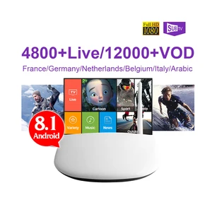 Subscription Android 8.1 Box Arabic French Dutch Luxembourg Channels