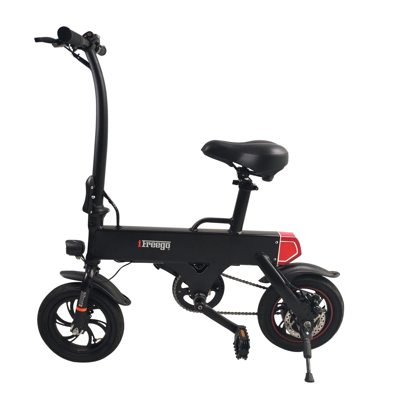 Freego Electric Bike 12-inch Foldable Mini Ebike With Pedal Assist 