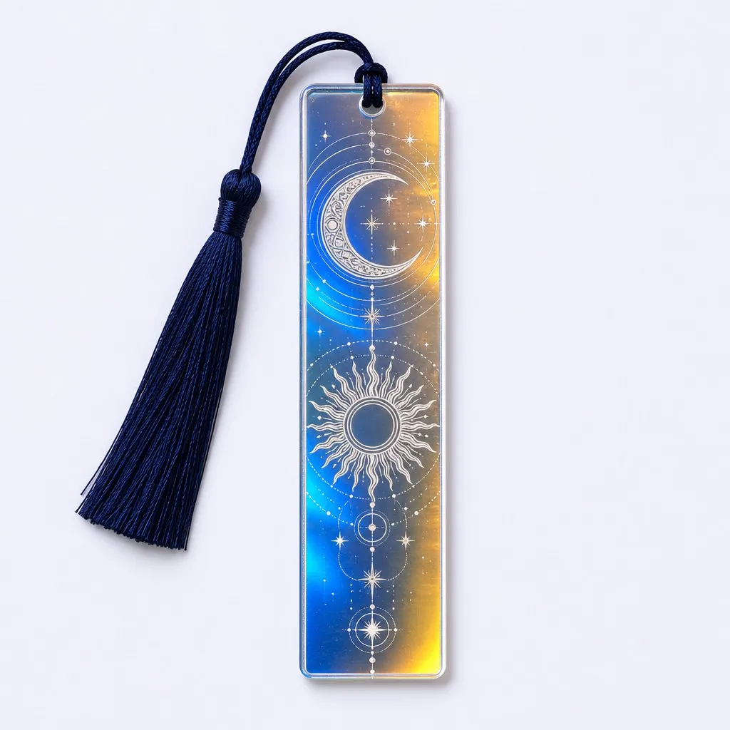 Celestial Moon & Sunburst Motif
