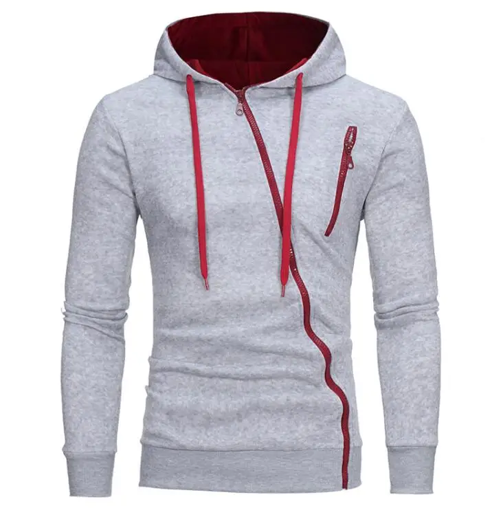 

2021Moco New Arrived Mens Fashion Hoodie Slim Fit French Terry Lightweight Zip Up Sweatshirt