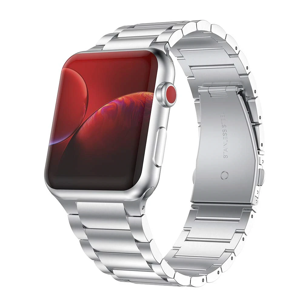 

New Fashion Hot Selling Stainless Steel Designer Metal Watch Bands For Apple Watch Series 5 Charm Band 42mm 44mm, 7 color