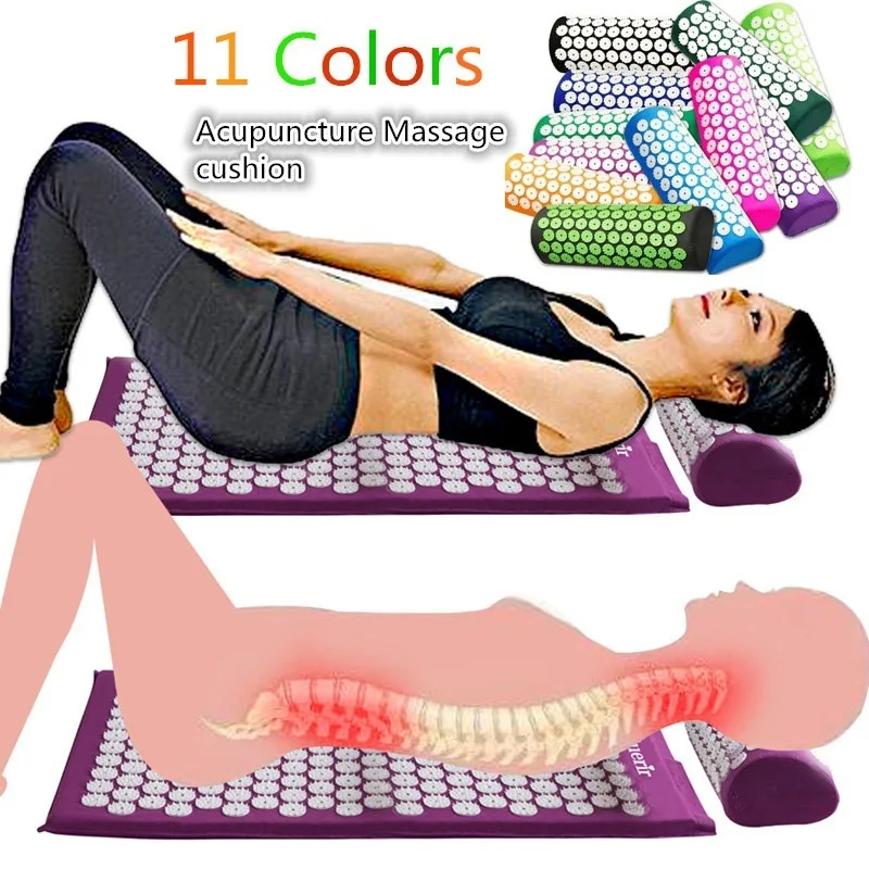 

Non-Slip Acupressure Cushion Massage Body Pain Spike Fitness Pilates Exercise Pillow Yoga Mat Gift Bag Applicator kuznetsov
