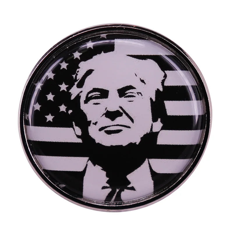 

President Donald Trump Alloy Pins Brooch for Fans Voters