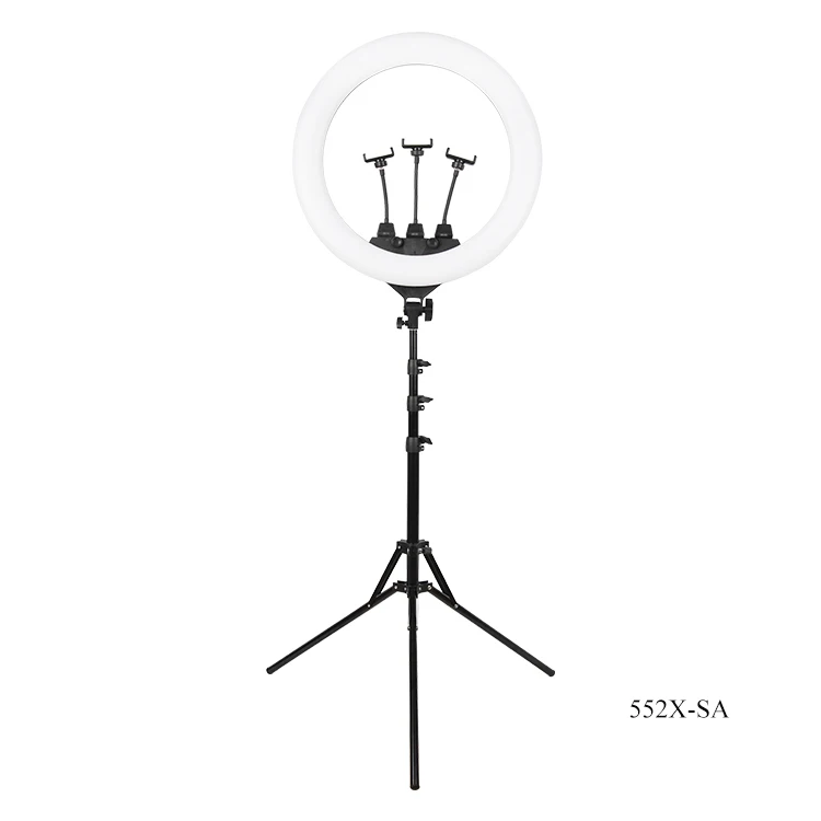 

Photography Photo Studio 55.5Cm Dia 22 Inch Ringlight With 190Cm Lamp Stand, White