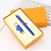 Free sample business customer gift set U disk + pen two-piece gift sets custom with LOGO