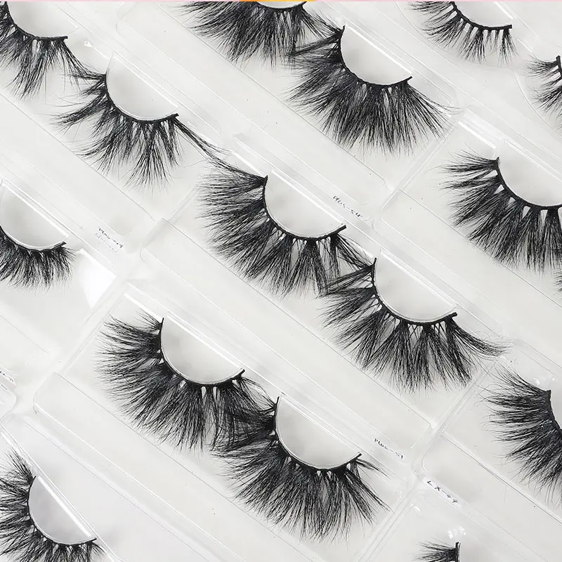 

wholesale curly false magnetic eyelash extensions private label 25 mm 3d mink lasheswholesale vendor customized boxes packaging