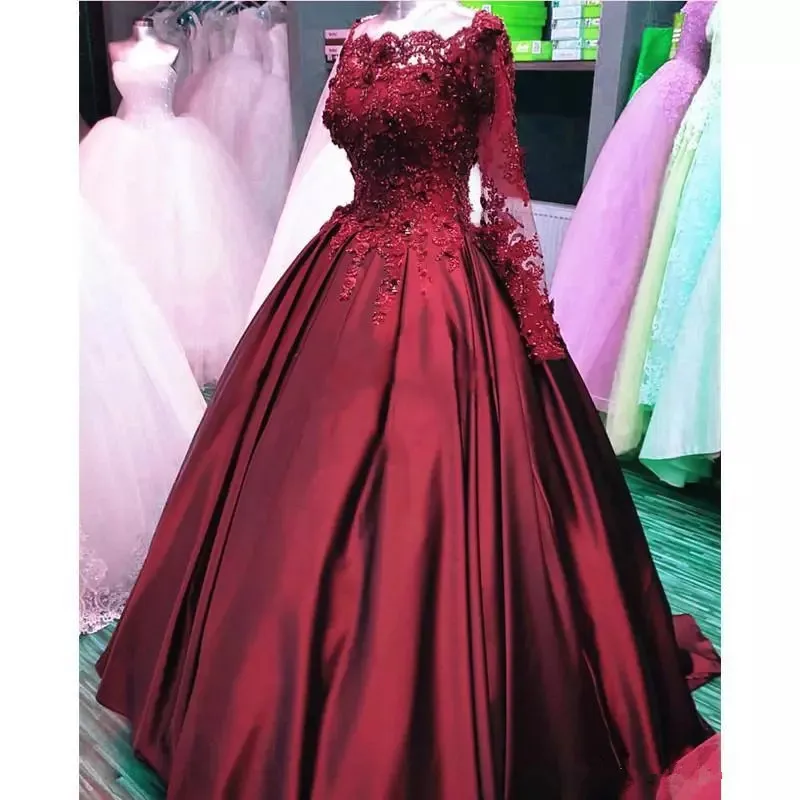 

Wholesale best quality evening dress lace appliqued ball gown princess evening dress ELPR0000689, Customized