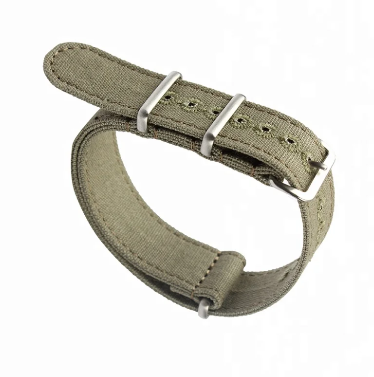 

Free Sample Sport Canvas Watch Band With Metal Buckle Hight Quality Nato Watch Strap 18Mm 20Mm 22Mm 24Mm