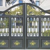 Factory new style courtyard aluminum main gate design for home and villa garden